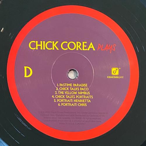 Виниловая пластинка Chick Corea - Plays (Black Vinyl 3LP)