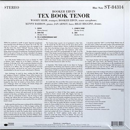 Виниловая пластинка Booker Ervin - Tex Book Tenor (Tone Poet) (Black Vinyl LP)