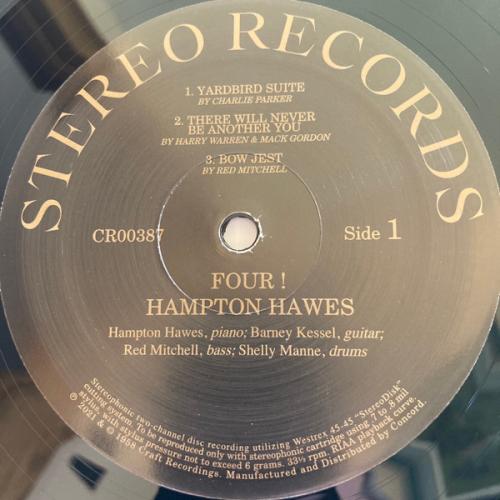 Виниловая пластинка Hampton Hawes - Four! (Acoustic Sounds) (Black Vinyl LP)