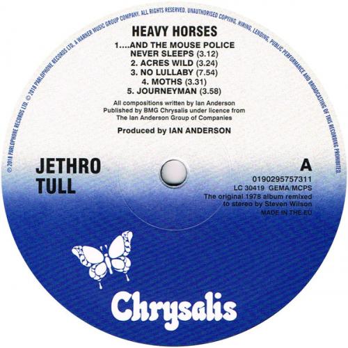 Виниловая пластинка WM Jethro Tull Heavy Horses (Steven Wilson Remix) (180 Gram)