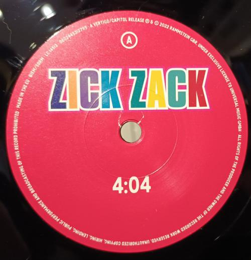 Виниловая пластинка RAMMSTEIN - ZICK ZACK (LP)