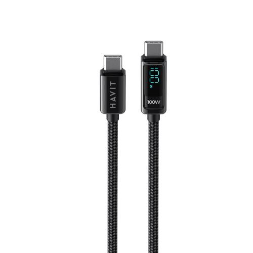 USB кабель HAVIT CB6247 USB-C - USB-C BK 2m