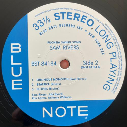 Виниловая пластинка Sam Rivers - Fuchsia Swing Song (Black Vinyl LP)