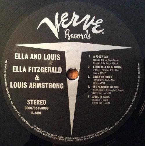 Виниловая пластинка Ella Fitzgerald, Louis Armstrong, Ella and Louis (Back To Black)