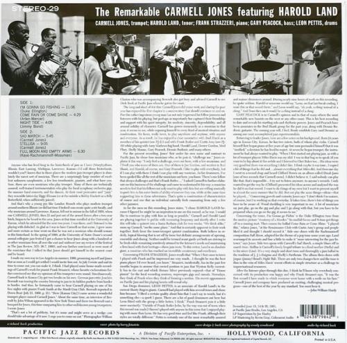 Виниловая пластинка Carmell Jones - The Remarkable Carmell Jones (Tone Poet) (Black Vinyl LP)