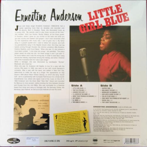 Виниловая пластинка Ernestine Anderson - Little Girl Blue (Black Vinyl LP)