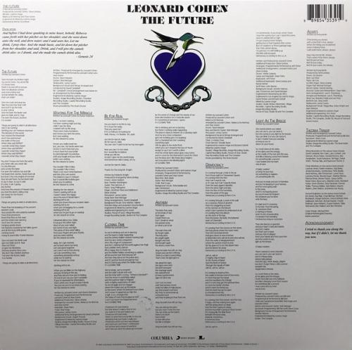 Виниловая пластинка Leonard Cohen THE FUTURE