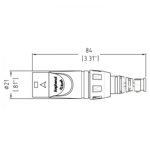 Корпус разъема Amphenol RJX8MB
