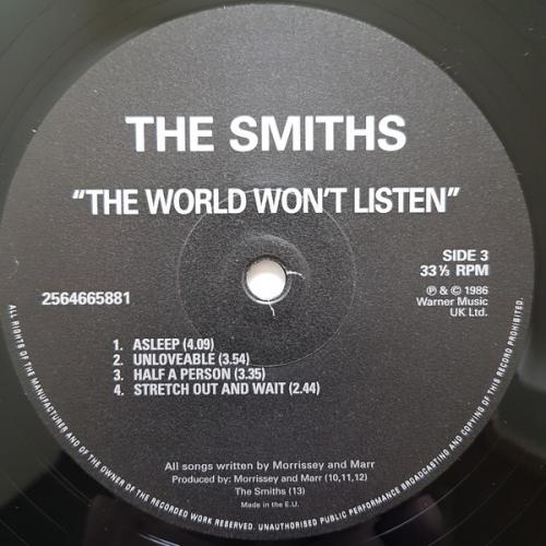Виниловая пластинка The Smiths The World Won'T Listen (180 Gram/Remastered)