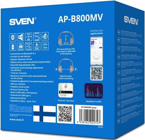 Наушники SVEN AP-B800MV Grey