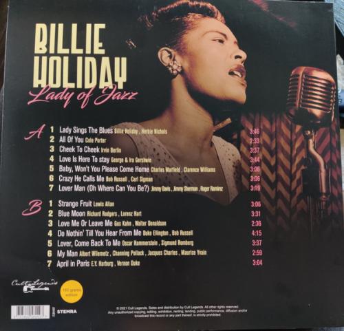 Виниловая пластинка Billie Holiday - Lady Of Jazz (180 Gram Black Vinyl LP)