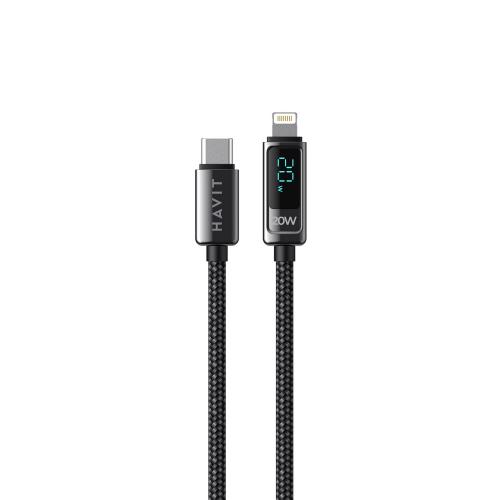 USB кабель HAVIT CB6246 USB-C - Lightning BK 1.2m
