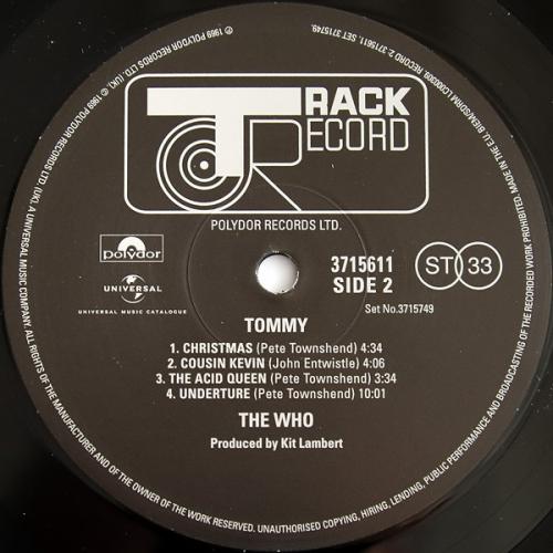 Виниловая пластинка Who, The, Tommy