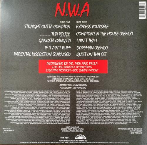 Виниловая пластинка N.W.A., Straight Outta Compton