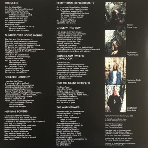 Виниловая пластинка Darkthrone - Soulside Journey (Black Vinyl LP)