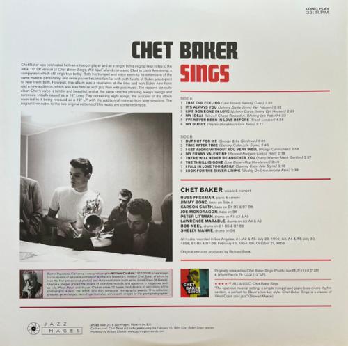 Виниловая пластинка Chet Baker - Sings (BlackVinyl LP)