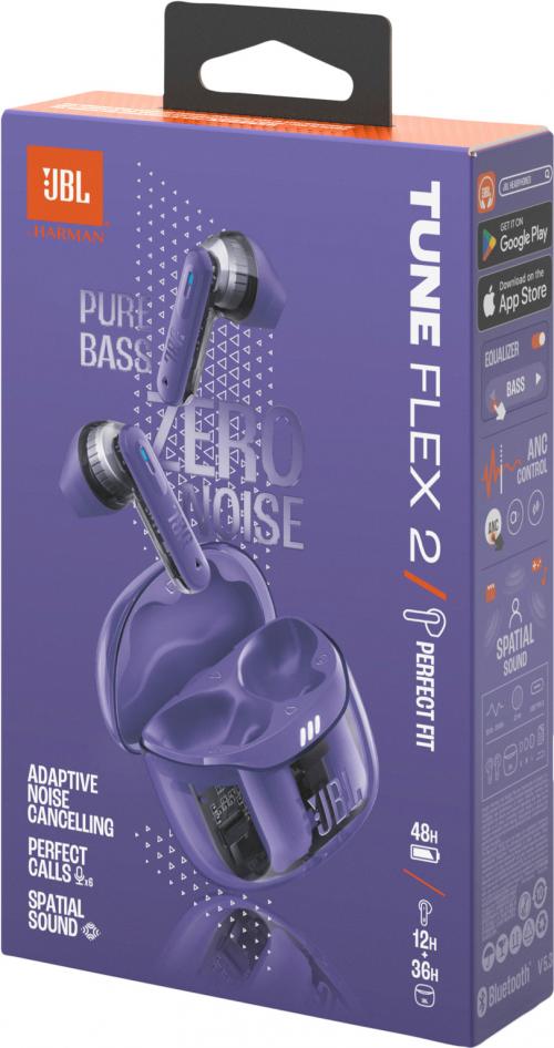 Наушники JBL Tune Flex 2 Ghost Purple