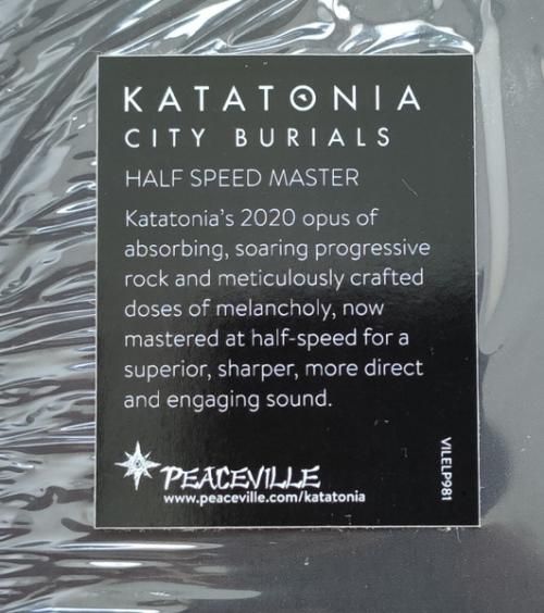 Виниловая пластинка Katatonia - City Burials (Half Speed) (Black Vinyl LP)