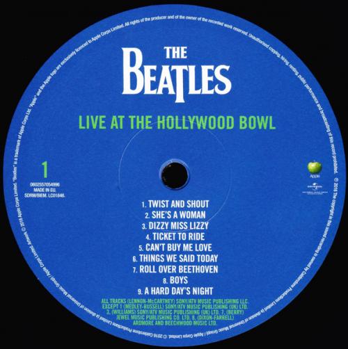 Виниловая пластинка Beatles, The, Live At The Hollywood Bowl