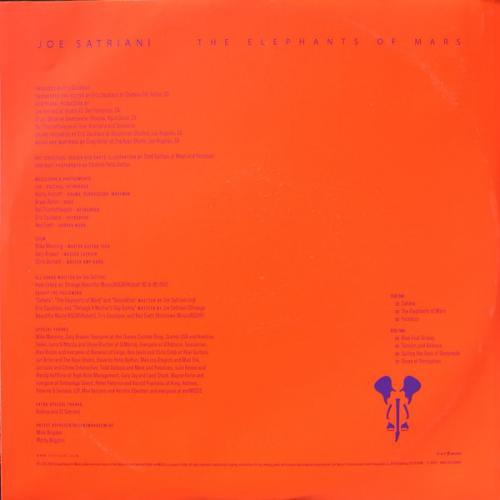 Виниловая пластинка Joe Satriani - The Elephants Of Mars (Black Vinyl 2LP)