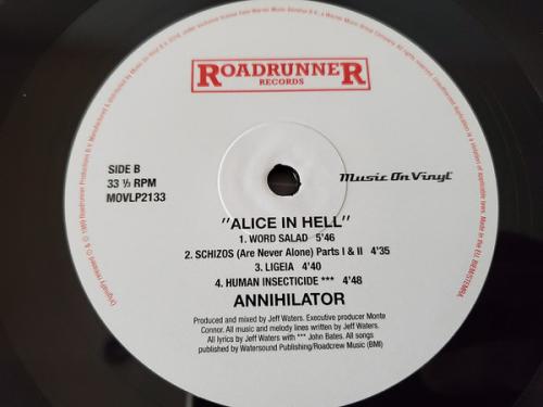 Виниловая пластинка Annihilator — ALICE IN HELL (LP)
