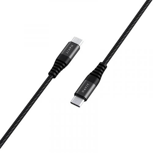 USB кабель HAVIT CB6010 USB-C - USB-C BK 1.2m