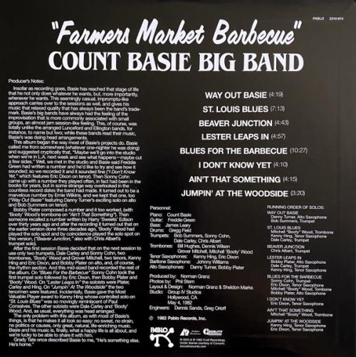 Виниловая пластинка Count Basie - Farmer's Market Barbecue (Analogue) (Black Vinyl LP)