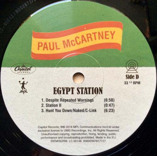 Виниловая пластинка Paul McCartney, Egypt Station