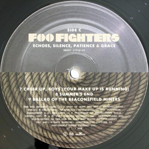 Виниловая пластинка Foo Fighters ECHOES, SILENCE, PATIENCE & GRACE (180 Gram/Gatefold)