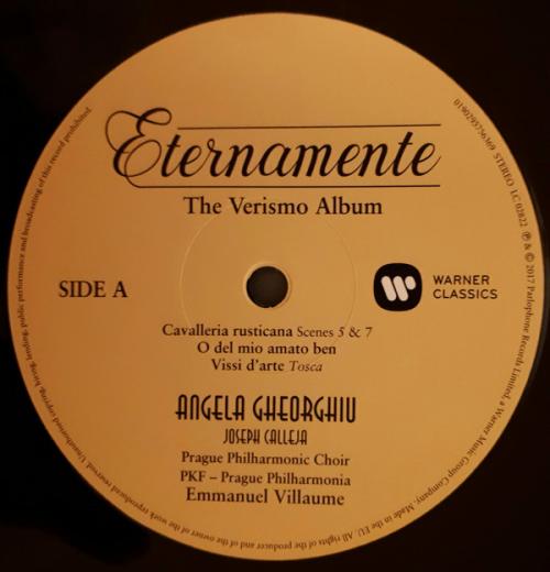 Виниловая пластинка WMC Angela Gheorghiu Eternamente - The Verismo Album