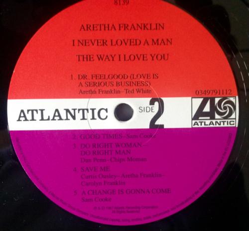 Виниловая пластинка Aretha Franklin I NEVER LOVED A MAN THE WAY I LOVE YOU