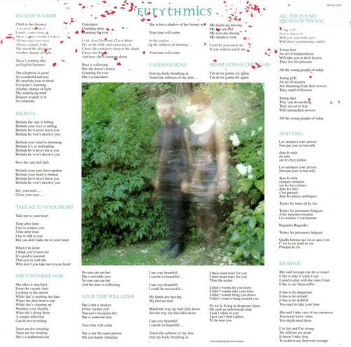 Виниловая пластинка Sony Eurythmics In The Garden (180 Gram)