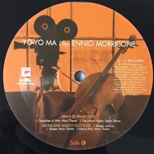 Виниловая пластинка Ma, Yo-Yo - Plays Ennio Morricone (Black Vinyl 2LP)