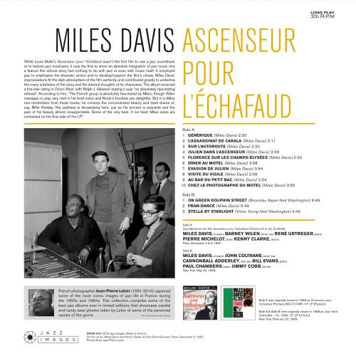 Виниловая пластинка Miles Davis - Ascenseur Pour L'Echafaud (Black Vinyl LP)