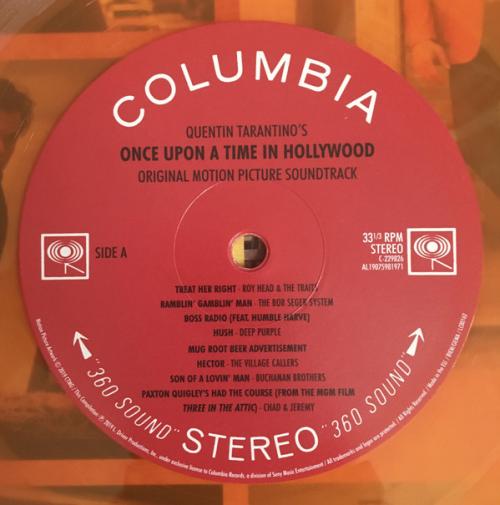 Виниловая пластинка Original Motion Picture Soundtrack, Quentin Tarantino's Once Upon A Time In Hollywood (Limited 180 Gram Orange Vinyl/Poster)