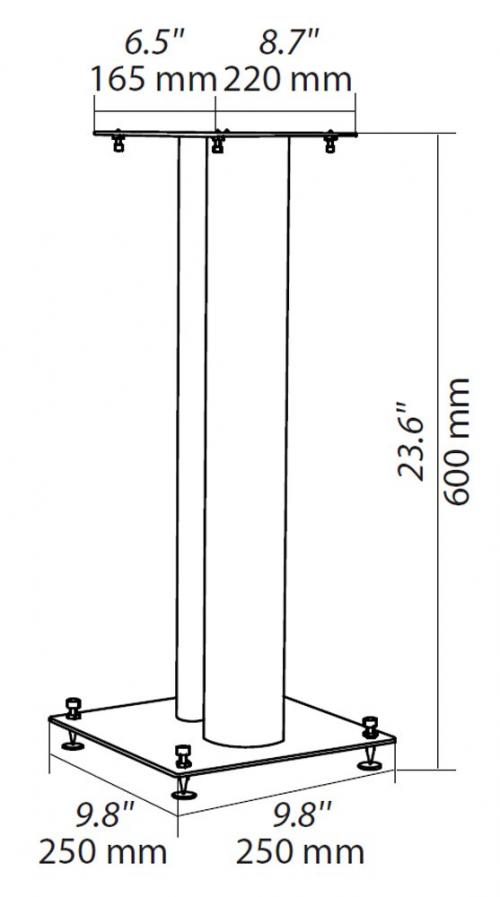 Стойки под акустику NorStone Stylum 2 silver
