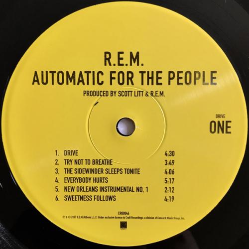 Виниловая пластинка R.E.M., Automatic For the People (25th Anniversary Edition)