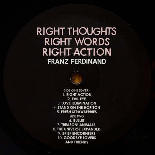 Виниловая пластинка Franz Ferdinand - Right Thoughts, Right Words, Right Action (180 Gram Black Vinyl LP)