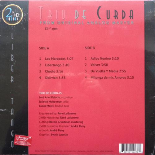 Виниловая пластинка Trio De Curda - Liber Tango (Audiophile Edition) (Black Vinyl LP)