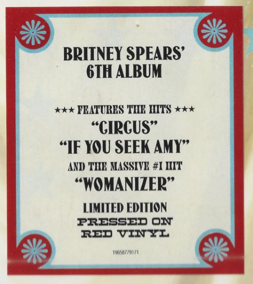 Виниловая пластинка SPEARS BRITNEY - Circus (Red LP)