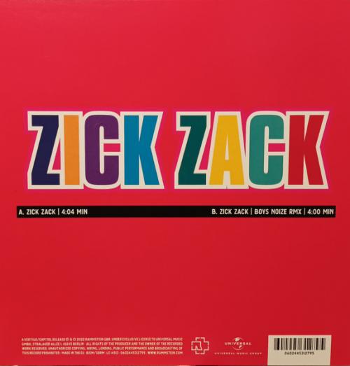 Виниловая пластинка RAMMSTEIN - ZICK ZACK (LP)