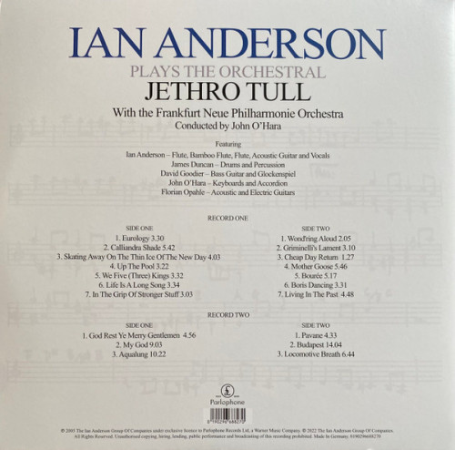 Виниловая пластинка Ian Anderson - Plays The Orchestral Jethro Tull (Black Vinyl 2LP)