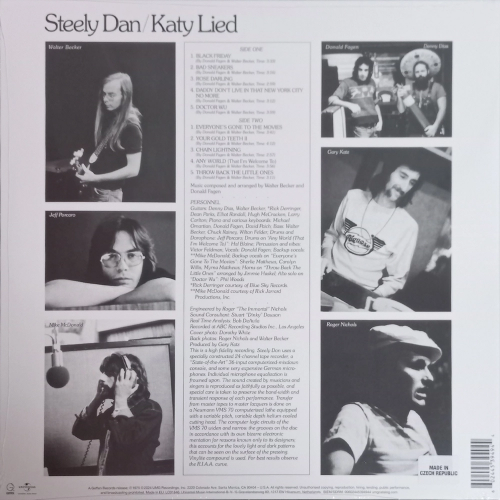 Виниловая пластинка Steely Dan -  Katy Lied (Black Vinyl LP)