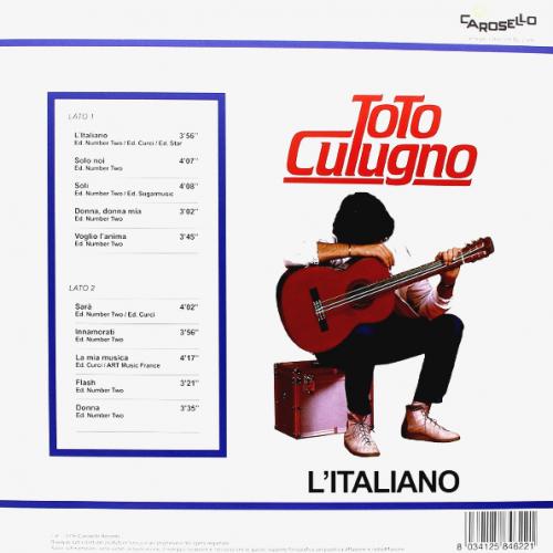 Виниловая пластинка Toto Cutugno - L'Italiano (Black Vinyl LP)
