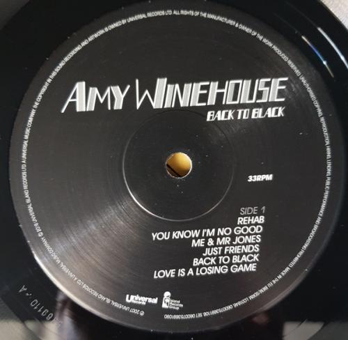 Виниловая пластинка Amy Winehouse, Back To Black (Half Speed Vinyl)