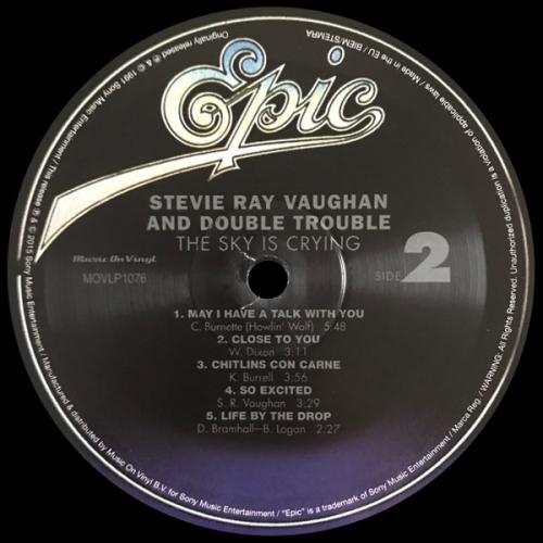 Виниловая пластинка Stevie Ray Vaughan - The Sky Is Crying (Black Vinyl LP)