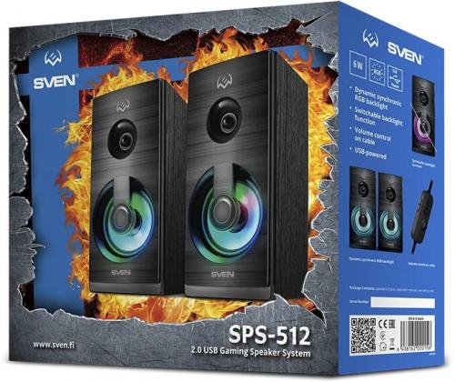 Колонки Sven SPS-512 Black
