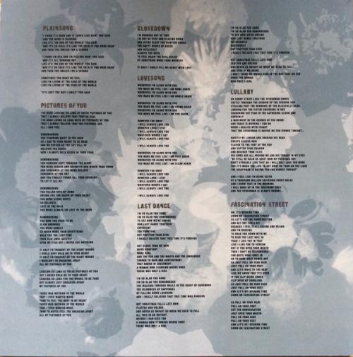 Виниловая пластинка The Cure, Disintegration (Remastered)