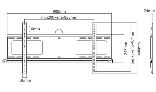 Настенный кронштейн Exell EXi-H1284-AF