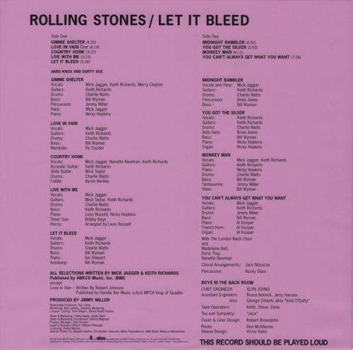 Виниловая пластинка Rolling Stones, The, Let It Bleed